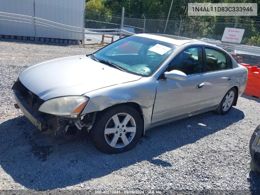 2003 Nissan Altima 2.5 S VIN: 1N4AL11D83C333946 Lot: 40273041