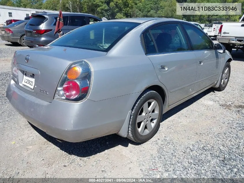 2003 Nissan Altima 2.5 S VIN: 1N4AL11D83C333946 Lot: 40273041