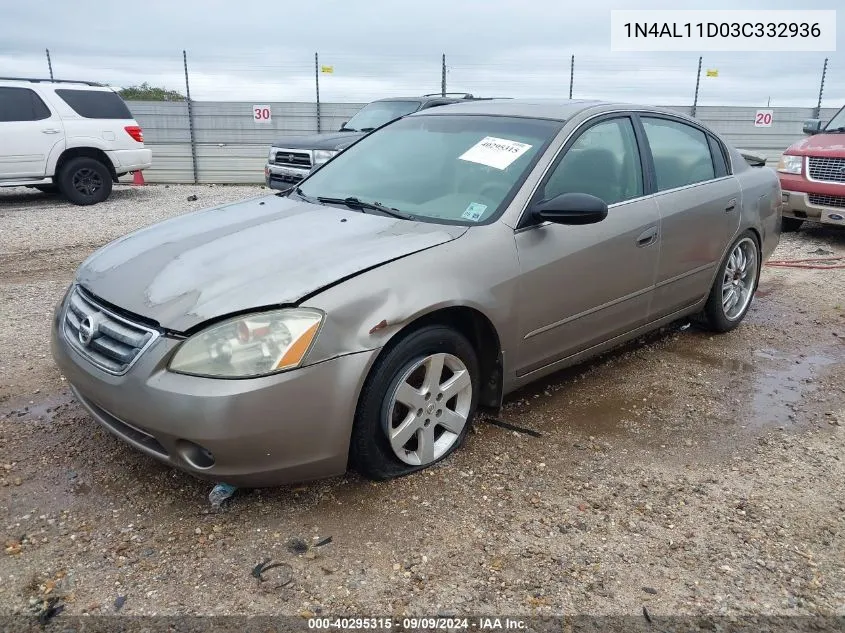 2003 Nissan Altima 2.5 S VIN: 1N4AL11D03C332936 Lot: 40295315