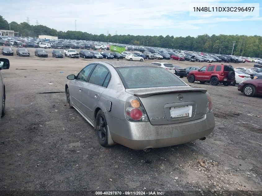 2003 Nissan Altima 3.5 Se VIN: 1N4BL11DX3C296497 Lot: 40297870