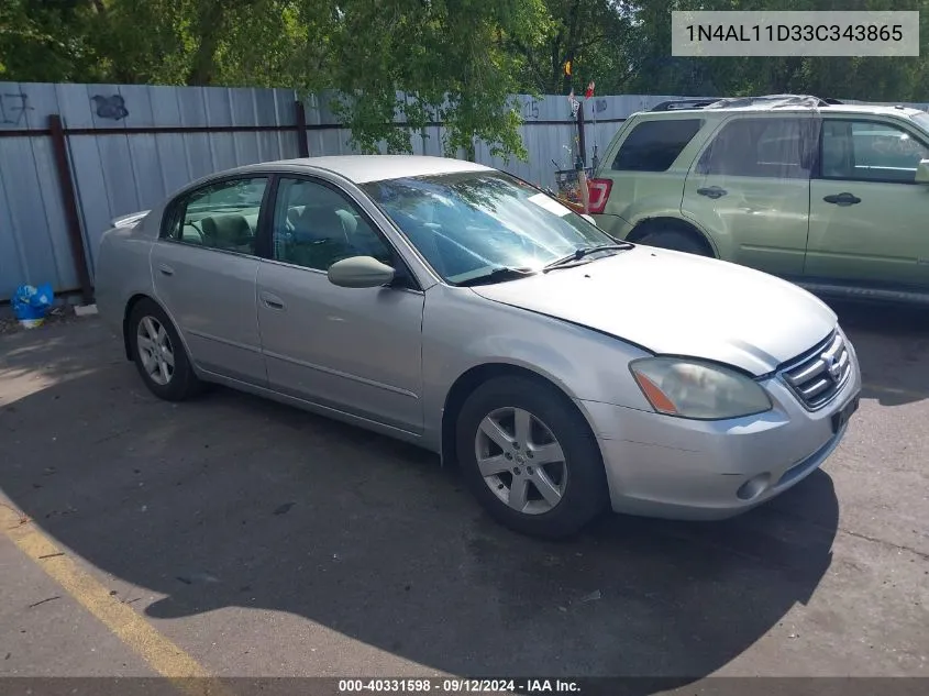 2003 Nissan Altima 2.5 S VIN: 1N4AL11D33C343865 Lot: 40331598