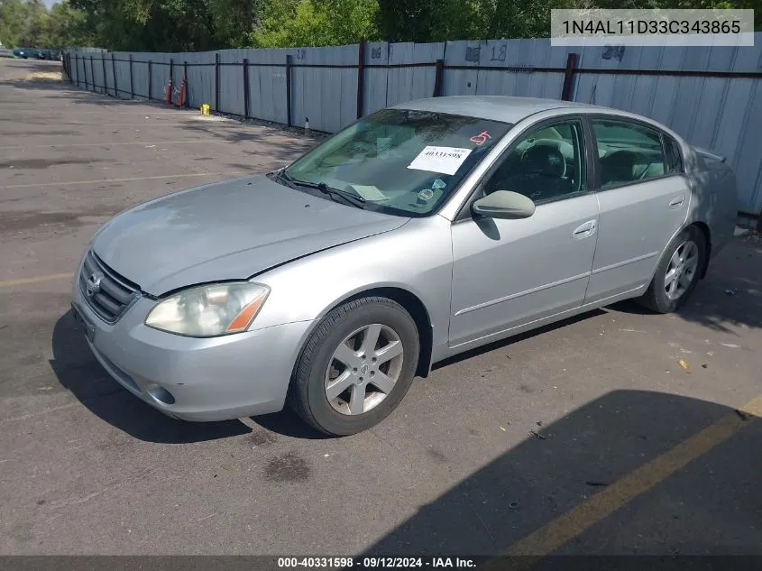 2003 Nissan Altima 2.5 S VIN: 1N4AL11D33C343865 Lot: 40331598