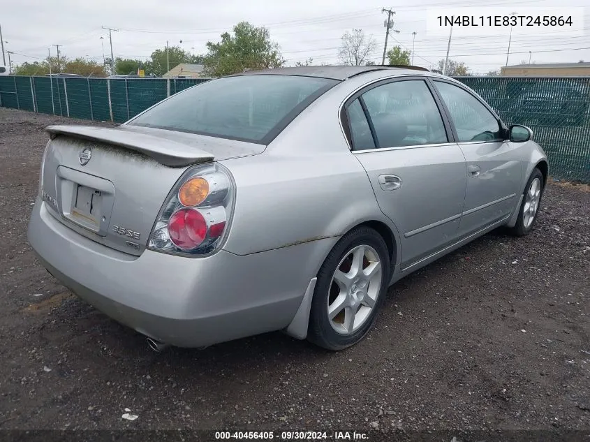 2003 Nissan Altima Se VIN: 1N4BL11E83T245864 Lot: 40456405