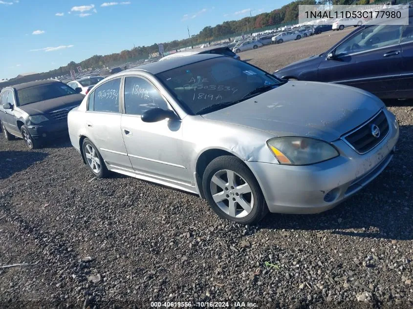 2003 Nissan Altima 2.5 Sl VIN: 1N4AL11D53C177980 Lot: 40619556