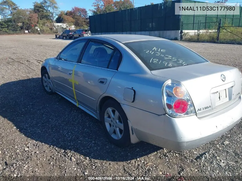 2003 Nissan Altima 2.5 Sl VIN: 1N4AL11D53C177980 Lot: 40619556