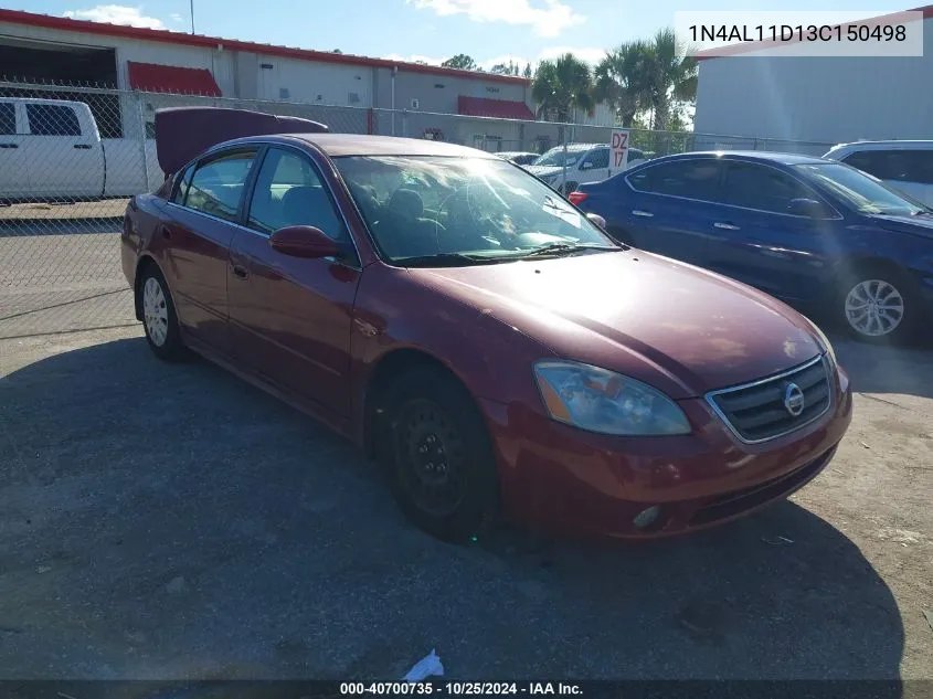 2003 Nissan Altima 2.5 S VIN: 1N4AL11D13C150498 Lot: 40700735