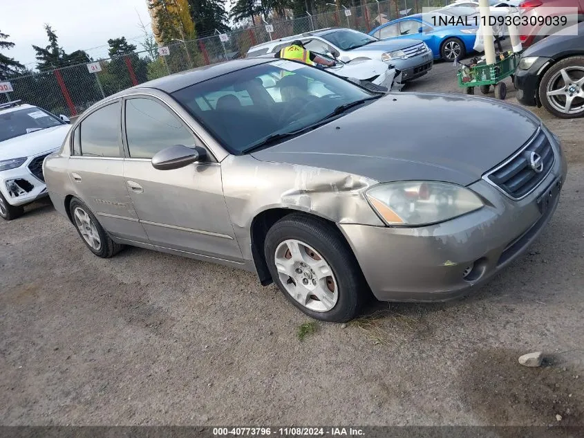 2003 Nissan Altima 2.5 S VIN: 1N4AL11D93C309039 Lot: 40773796