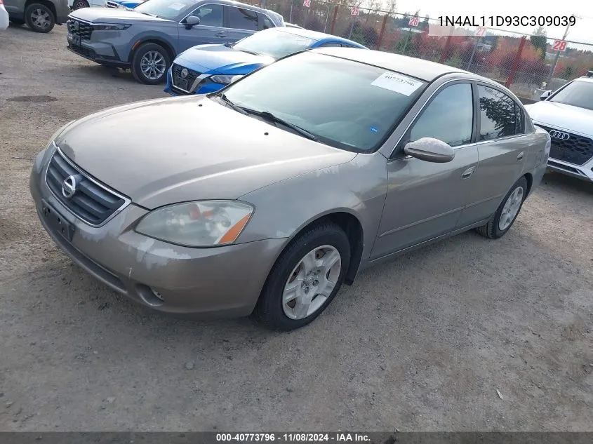 2003 Nissan Altima 2.5 S VIN: 1N4AL11D93C309039 Lot: 40773796