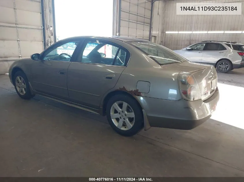 2003 Nissan Altima 2.5 S VIN: 1N4AL11D93C235184 Lot: 40776016