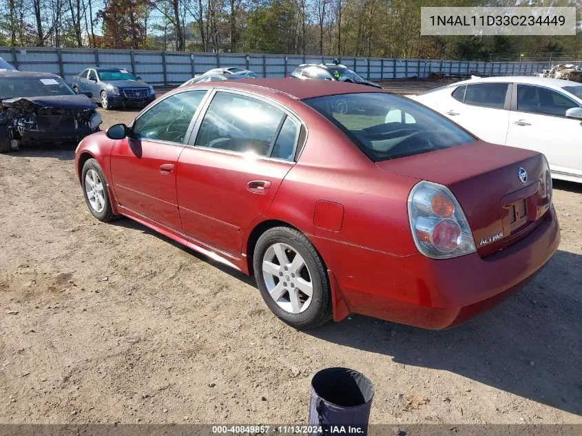 2003 Nissan Altima 2.5 S VIN: 1N4AL11D33C234449 Lot: 40849857