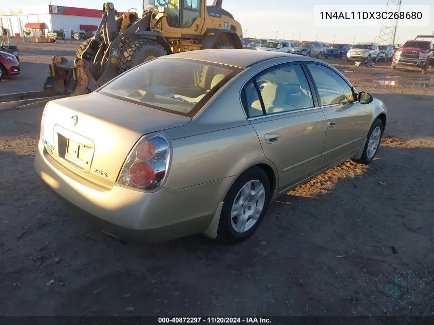 2003 Nissan Altima 2.5 S VIN: 1N4AL11DX3C268680 Lot: 40872297