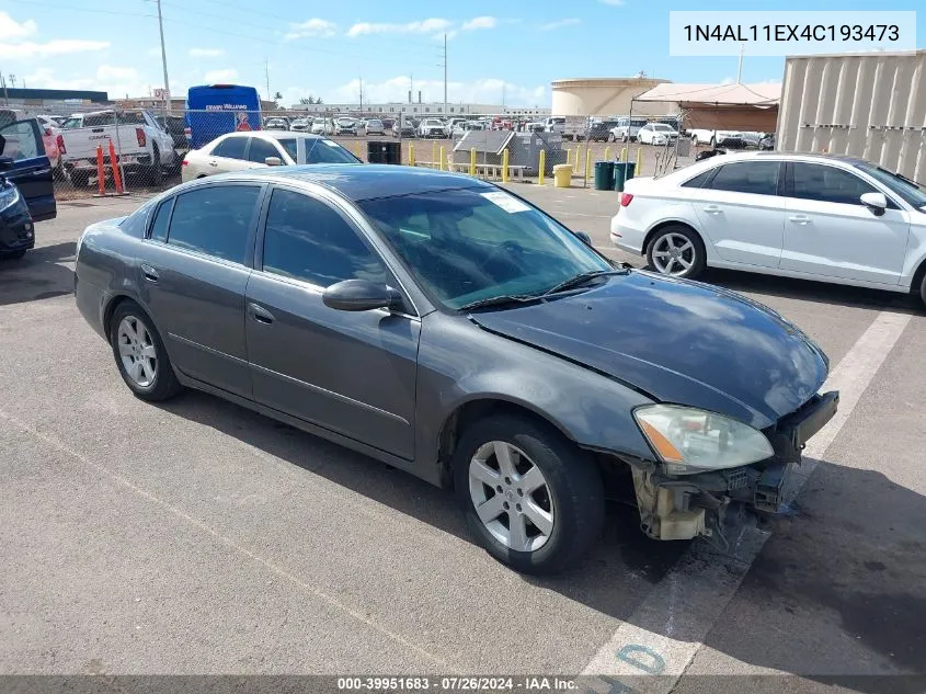 2004 Nissan Altima 2.5 Sl VIN: 1N4AL11EX4C193473 Lot: 39951683