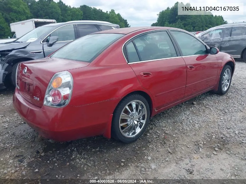 1N4AL11D04C167035 2004 Nissan Altima 2.5 S