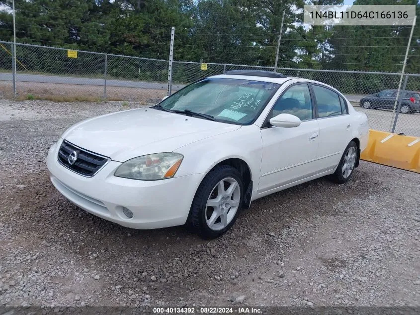 2004 Nissan Altima 3.5 Se VIN: 1N4BL11D64C166136 Lot: 40134392