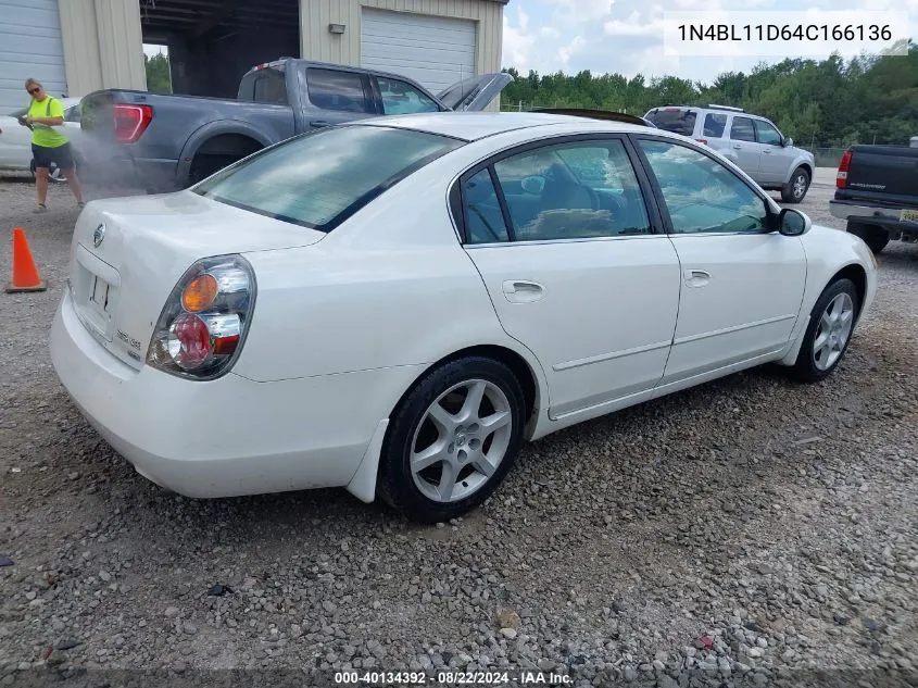 2004 Nissan Altima 3.5 Se VIN: 1N4BL11D64C166136 Lot: 40134392