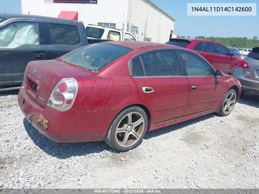 1N4AL11D14C142600 2004 Nissan Altima 2.5 S