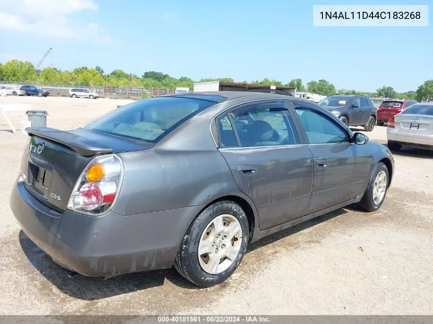 2004 Nissan Altima 2.5 S VIN: 1N4AL11D44C183268 Lot: 40181561