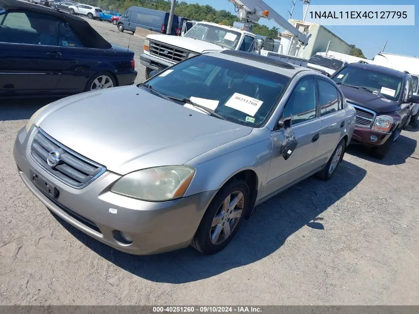 2004 Nissan Altima 2.5 Sl VIN: 1N4AL11EX4C127795 Lot: 40251260