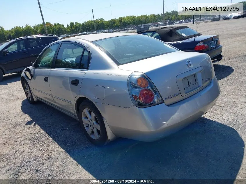 2004 Nissan Altima 2.5 Sl VIN: 1N4AL11EX4C127795 Lot: 40251260