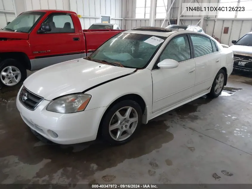 2004 Nissan Altima 3.5 Se VIN: 1N4BL11DX4C126223 Lot: 40347972