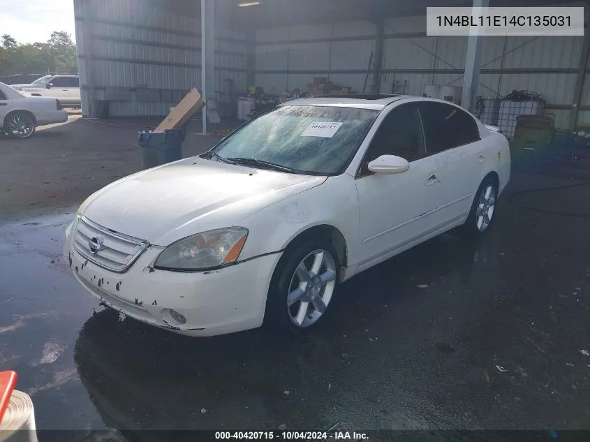 2004 Nissan Altima 3.5 Se VIN: 1N4BL11E14C135031 Lot: 40420715