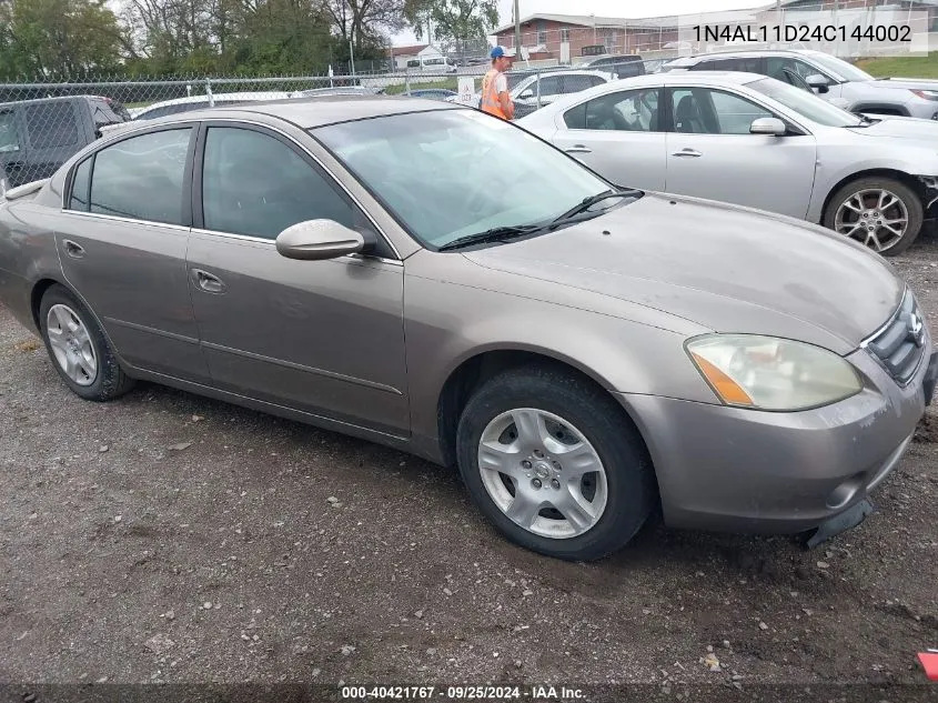 2004 Nissan Altima 2.5 S VIN: 1N4AL11D24C144002 Lot: 40421767