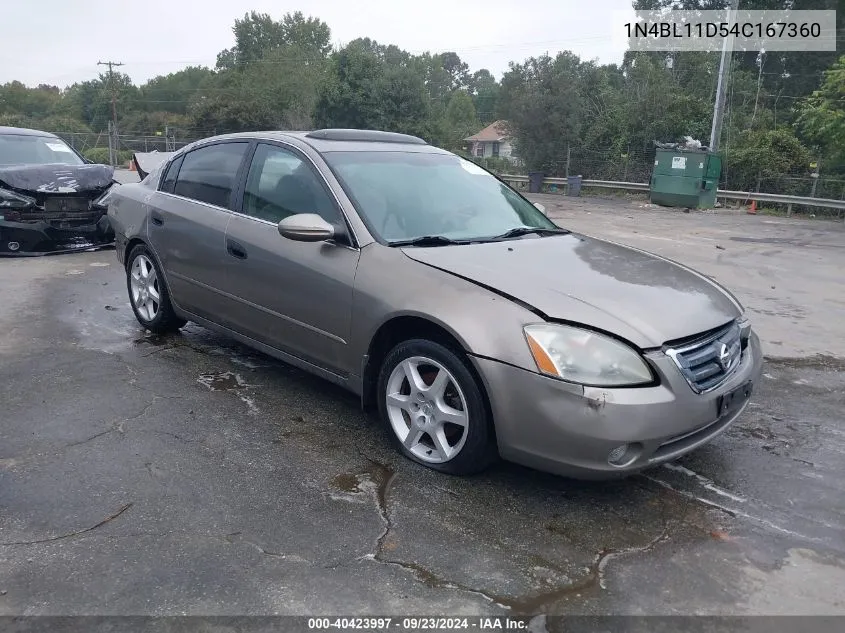 2004 Nissan Altima 3.5 Se VIN: 1N4BL11D54C167360 Lot: 40423997