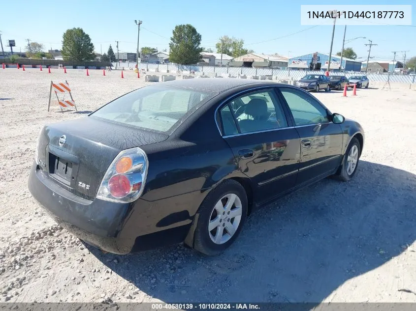 2004 Nissan Altima 2.5 S VIN: 1N4AL11D44C187773 Lot: 40580139