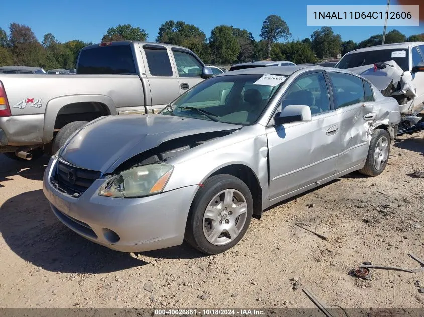 2004 Nissan Altima 2.5 S VIN: 1N4AL11D64C112606 Lot: 40626881