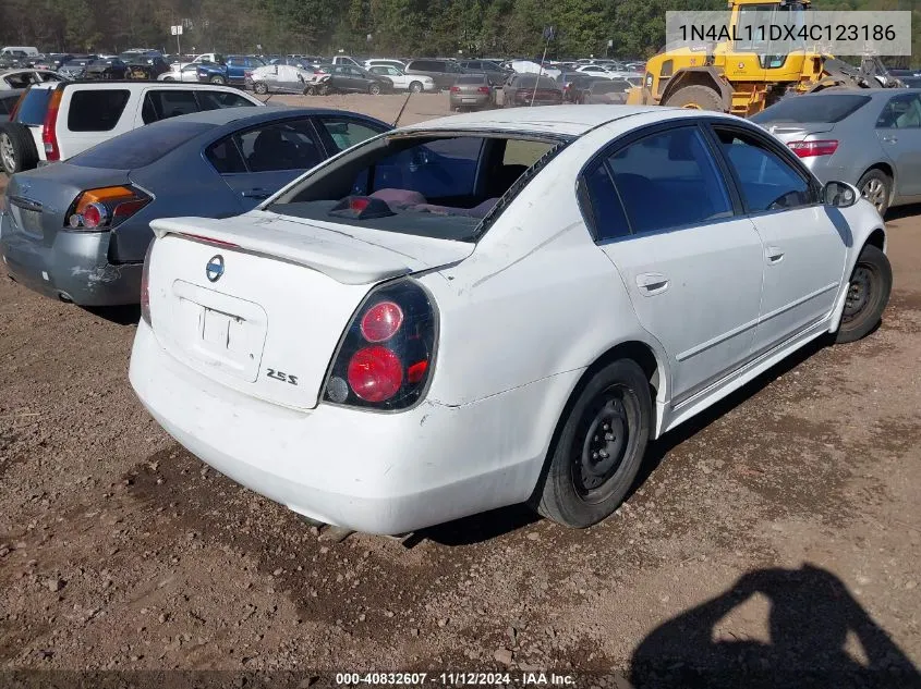 2004 Nissan Altima S VIN: 1N4AL11DX4C123186 Lot: 40832607