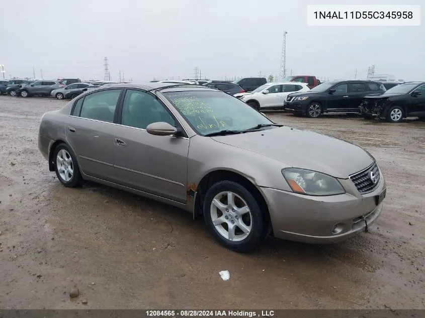 2005 Nissan Altima 2.5 S VIN: 1N4AL11D55C345958 Lot: 12084565