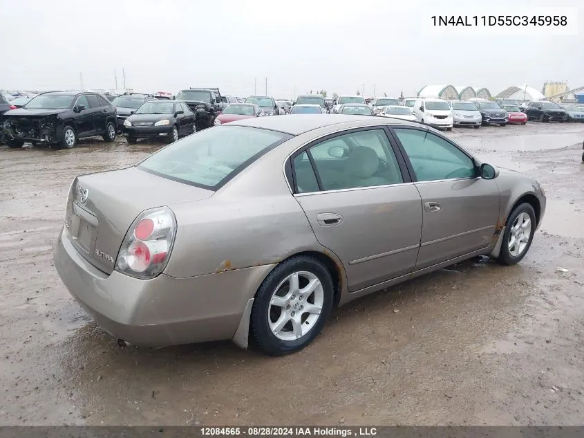 2005 Nissan Altima 2.5 S VIN: 1N4AL11D55C345958 Lot: 12084565