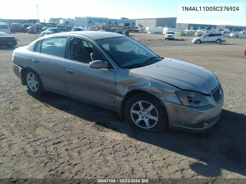 2005 Nissan Altima S/Sl VIN: 1N4AL11D05C376924 Lot: 30047194