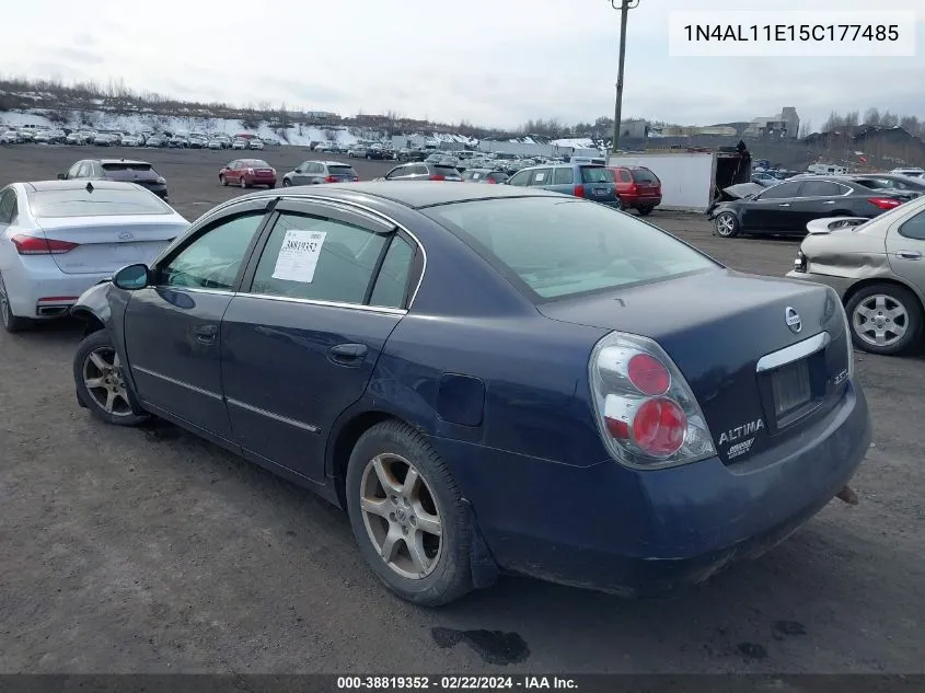 2005 Nissan Altima 2.5 S VIN: 1N4AL11E15C177485 Lot: 38819352