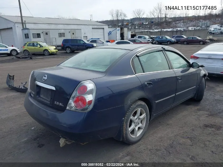 2005 Nissan Altima 2.5 S VIN: 1N4AL11E15C177485 Lot: 38819352