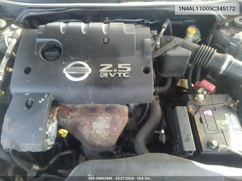 1N4AL11D05C345172 2005 Nissan Altima 2.5 S