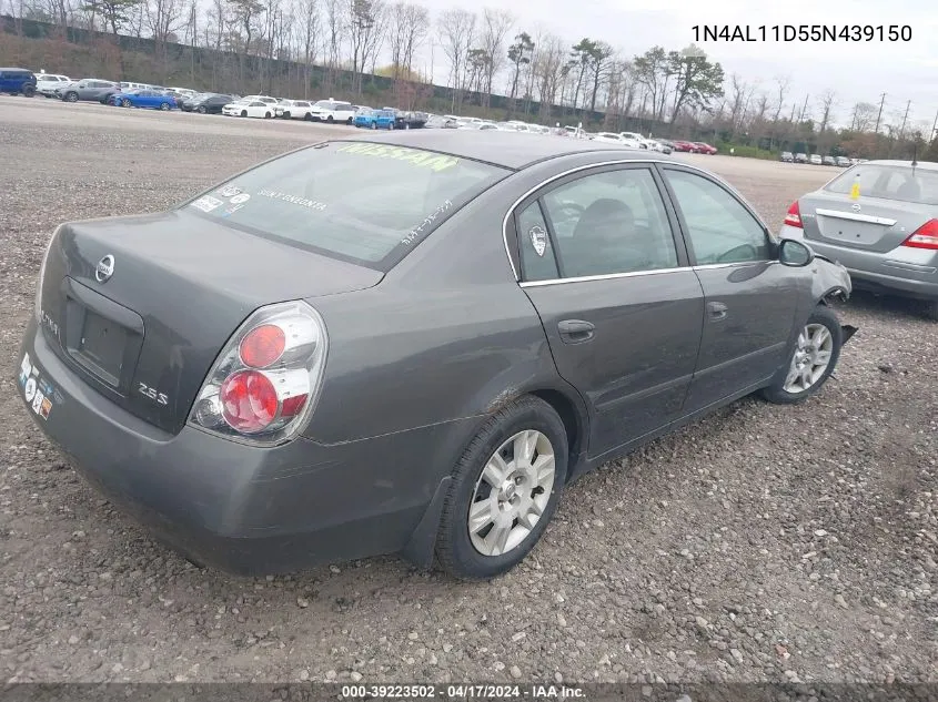 1N4AL11D55N439150 2005 Nissan Altima 2.5 S