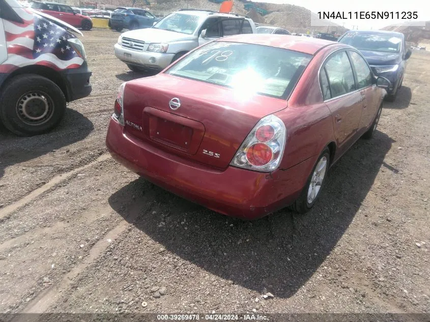 2005 Nissan Altima 2.5 S VIN: 1N4AL11E65N911235 Lot: 39269478