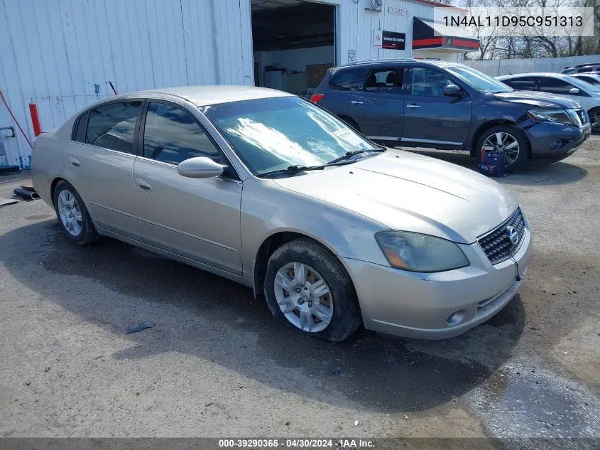 2005 Nissan Altima 2.5 S VIN: 1N4AL11D95C951313 Lot: 39290365