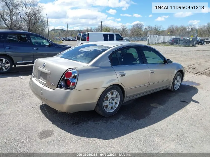 2005 Nissan Altima 2.5 S VIN: 1N4AL11D95C951313 Lot: 39290365