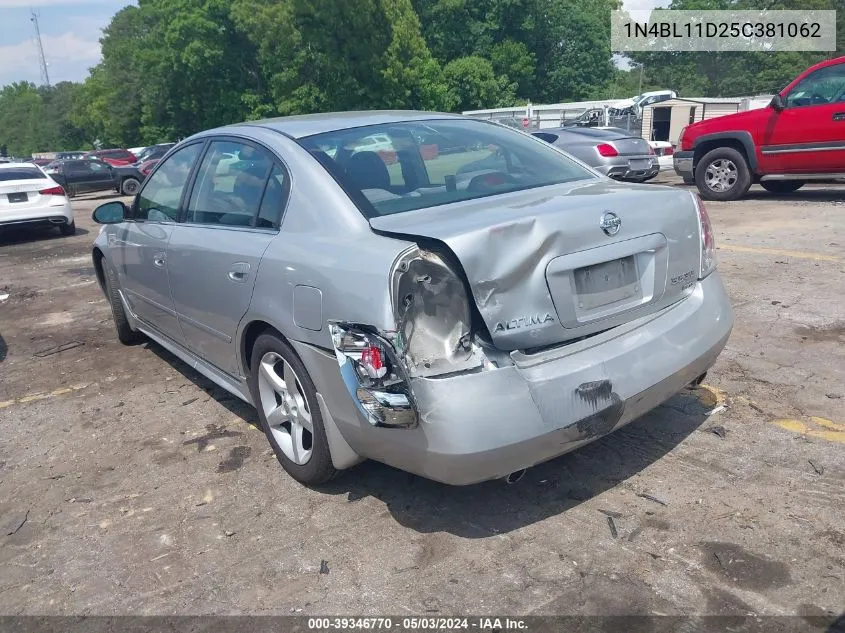 1N4BL11D25C381062 2005 Nissan Altima 3.5 Se