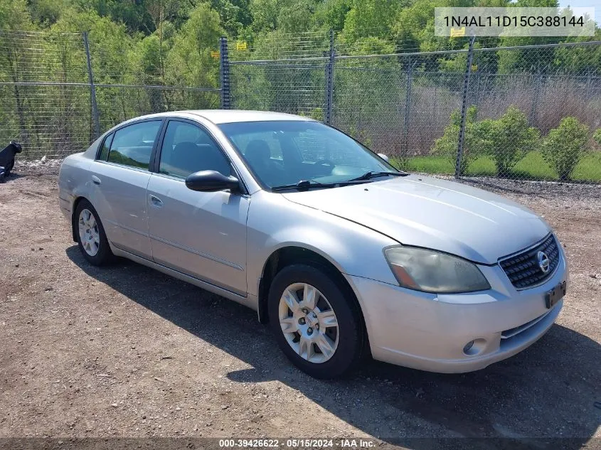 2005 Nissan Altima 2.5 S VIN: 1N4AL11D15C388144 Lot: 39426622