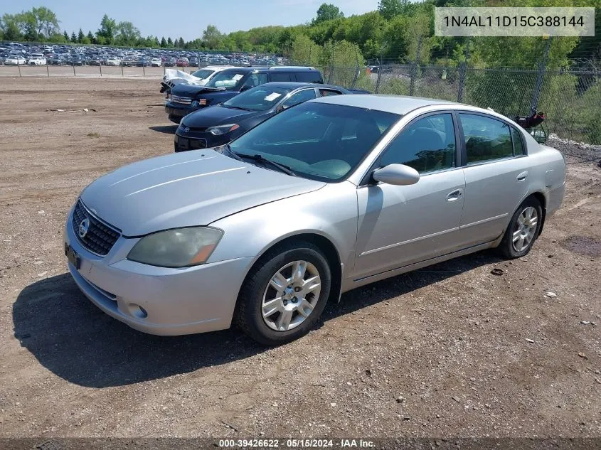 2005 Nissan Altima 2.5 S VIN: 1N4AL11D15C388144 Lot: 39426622