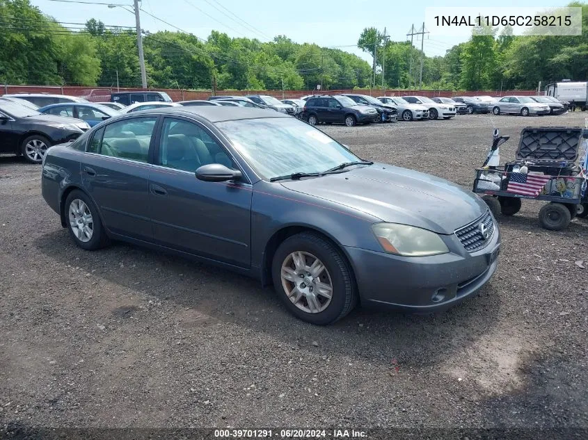 2005 Nissan Altima 2.5 S VIN: 1N4AL11D65C258215 Lot: 39701291