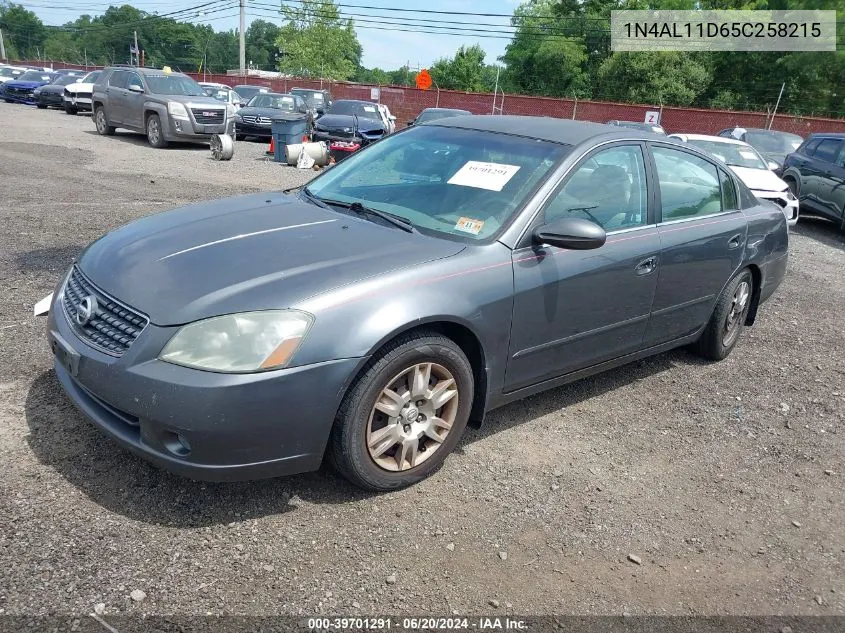 2005 Nissan Altima 2.5 S VIN: 1N4AL11D65C258215 Lot: 39701291