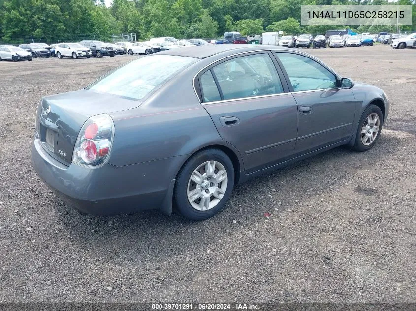 2005 Nissan Altima 2.5 S VIN: 1N4AL11D65C258215 Lot: 39701291