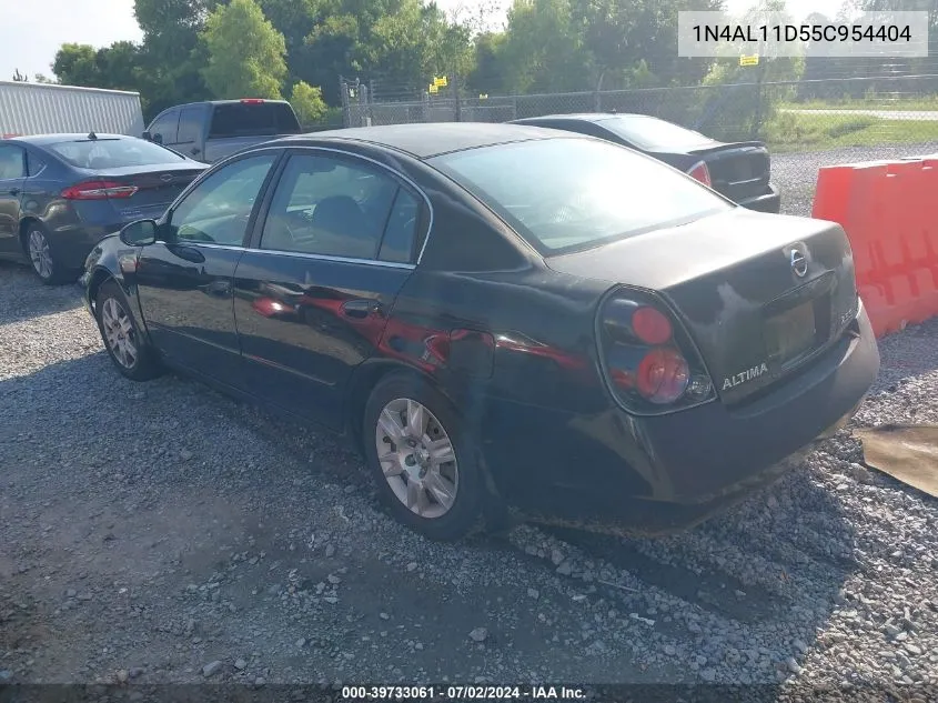 2005 Nissan Altima 2.5 S VIN: 1N4AL11D55C954404 Lot: 39733061