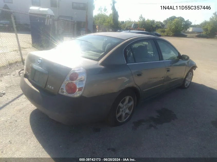 2005 Nissan Altima 2.5 S VIN: 1N4AL11D55C357446 Lot: 39742173