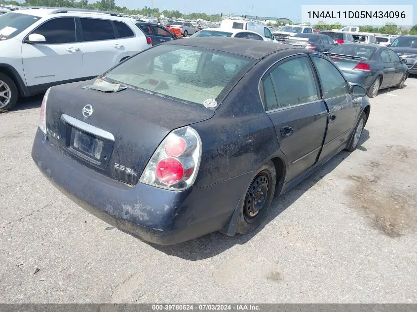 2005 Nissan Altima 2.5 S VIN: 1N4AL11D05N434096 Lot: 39780524