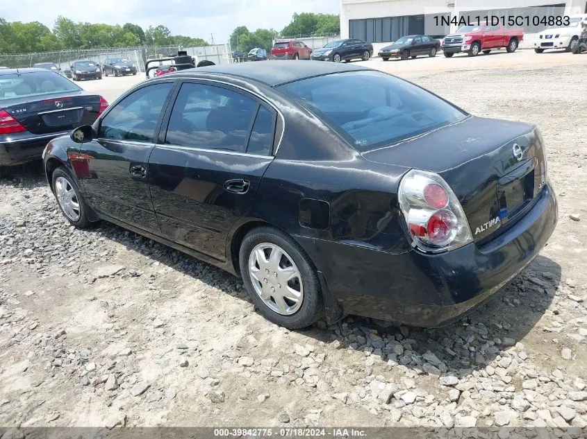 2005 Nissan Altima 2.5 S VIN: 1N4AL11D15C104883 Lot: 39842775